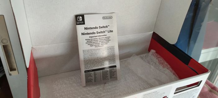 Boîte vide Nintendo Switch + manuel - photo numéro 3