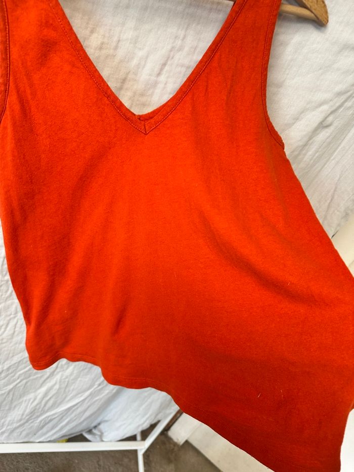 Débardeur d’allaitement Tajinebanane – Lin’déclassable – Orange – Taille S 🧡 - photo numéro 4