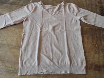 Pull manches longues rose pâle