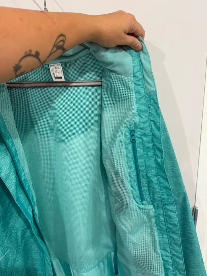 Veste imperméable bleu turquoise Quechua taille L - photo numéro 6