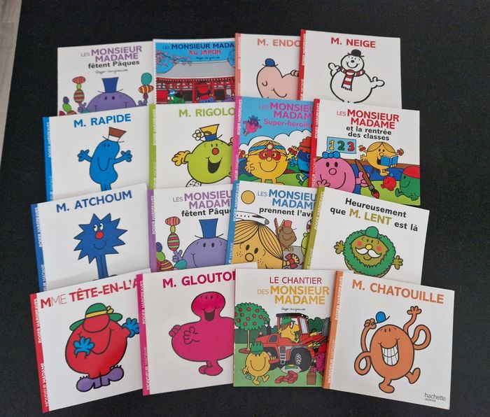 Lot de 16 livres monsieur madame