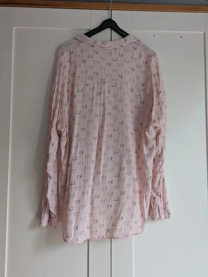 Chemise chat fluide rose kiabi - photo numéro 4