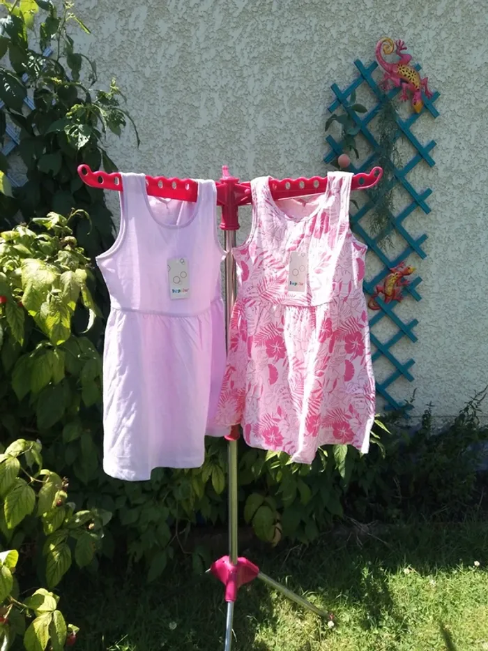 lot de 2 robes Lupilu taille 4-6 ans neuves  100% coton
