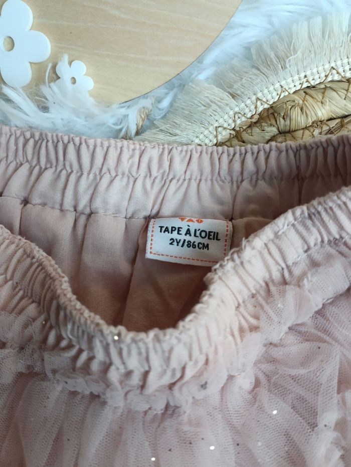 Jupe taille tape a l'oeil 2 ans rose - photo numéro 2