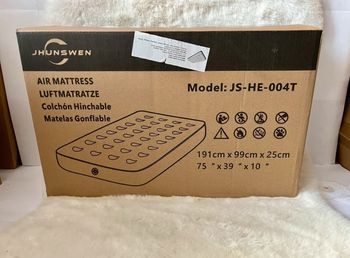 Matelas gonflable 191 x 99 x 25 cm dans son sac de rangement Neuf