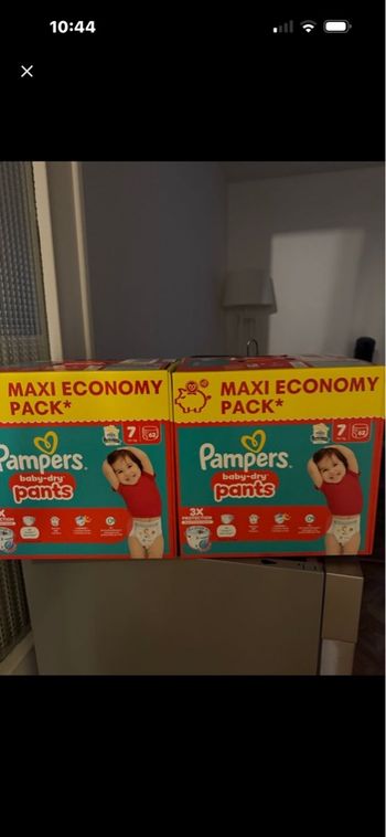 2 carton couche taille 7