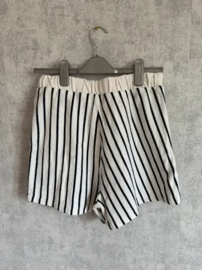 short à rayures blanc et bleu Asos taille S - photo numéro 3