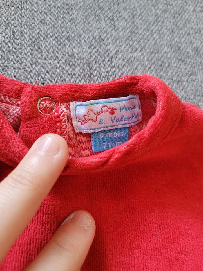 Pyjama 2 pièce velour - photo numéro 3