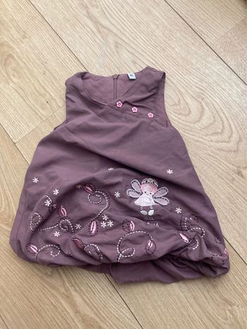 Robe bouffante mauve 6m