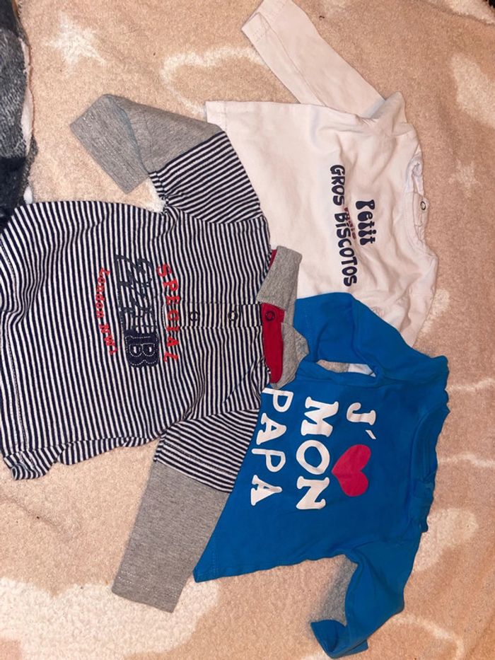 Lot t-shirt longue manche