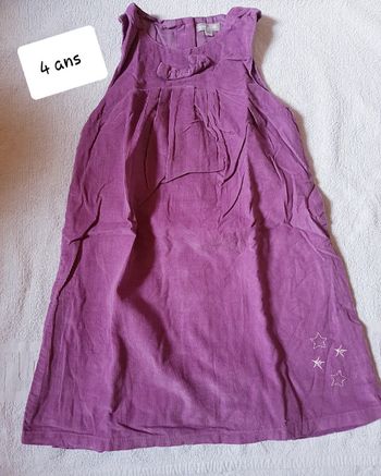Robe velour grain de blé 4 ans
