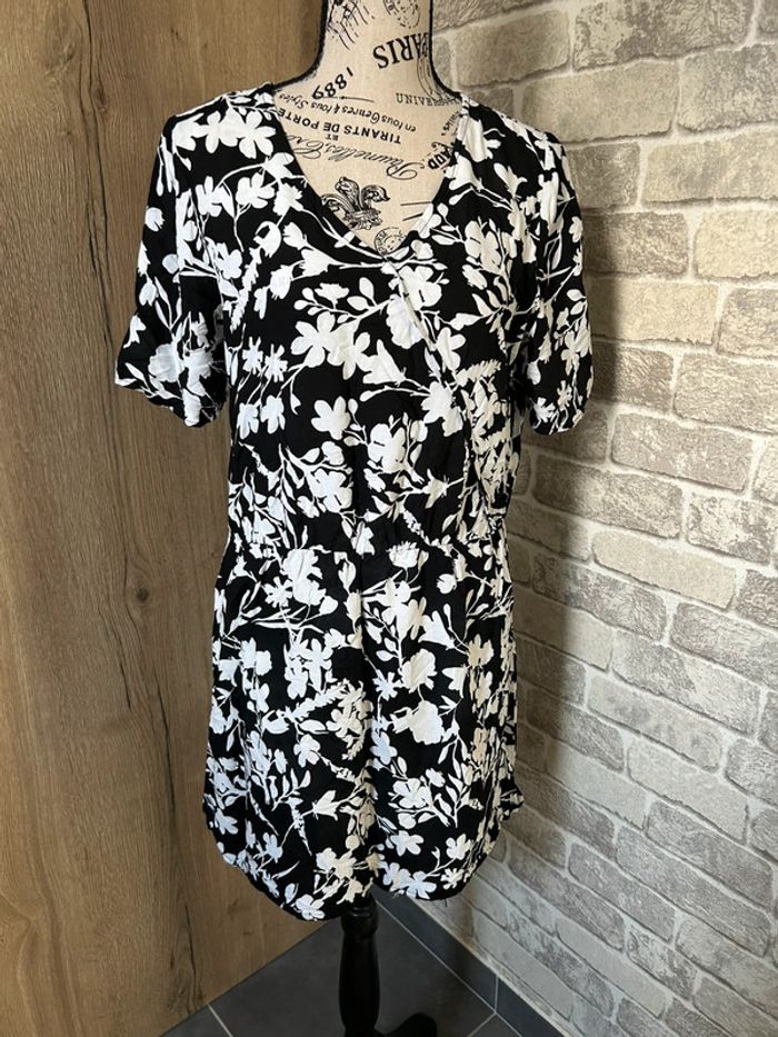 Robe motif imprimer fleurs taille L - photo numéro 2