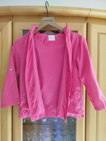 Coupe vent taille 6 ans rose