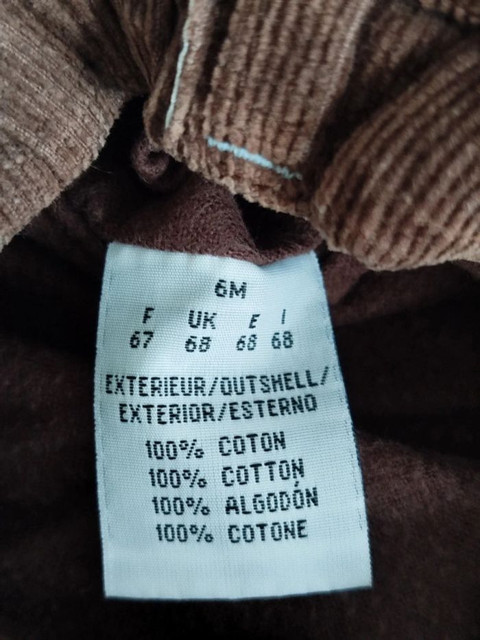 Pantalon marron In extenso taille 6 mois - photo numéro 4