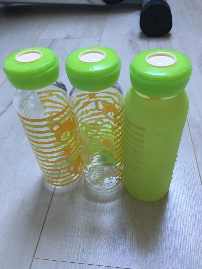 3 biberons en verre tex baby 240 ml - photo numéro 2