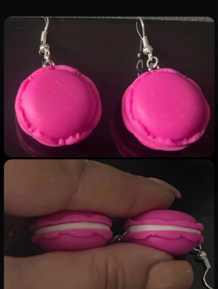 Lot de 7 paires de boucles d’oreilles en Fimo neuve jamais porté - photo numéro 7