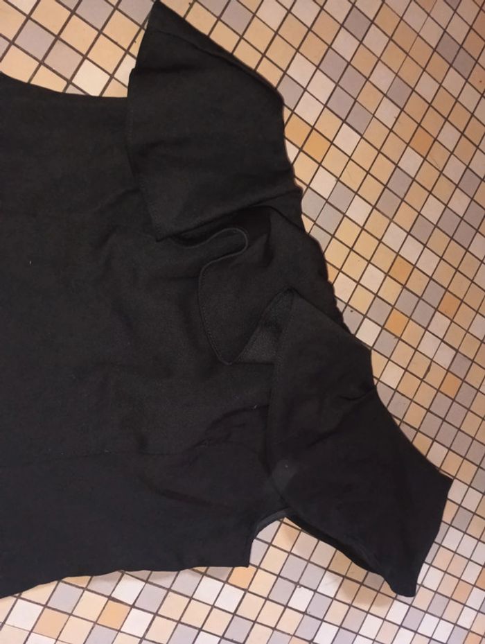 Robe noire chic courte femme taille 38 marque H&M - photo numéro 2