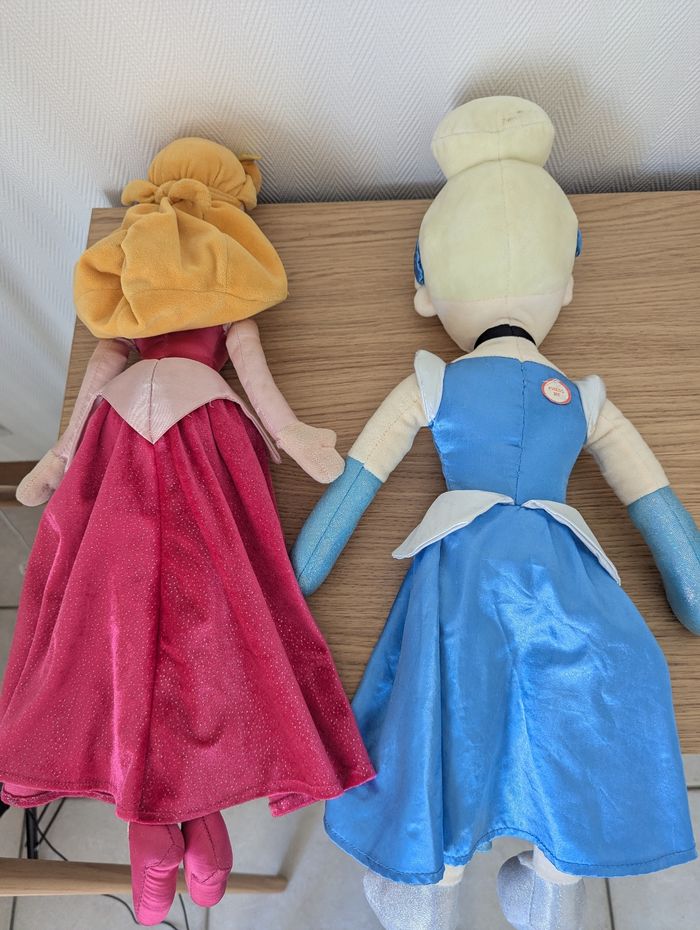 Lot de grande peluche Disney Aurore et Cendrillon 50cm - photo numéro 5