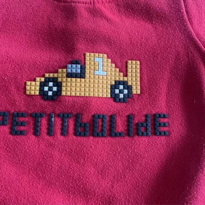 🚗 Pull rouge enfant Petit Bolide 🚗 - photo numéro 4