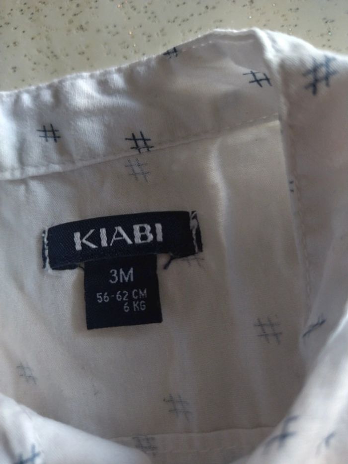 Chemise manches longues+gilet Kiabi. Taille 3 mois ((56/62 cm - photo numéro 5