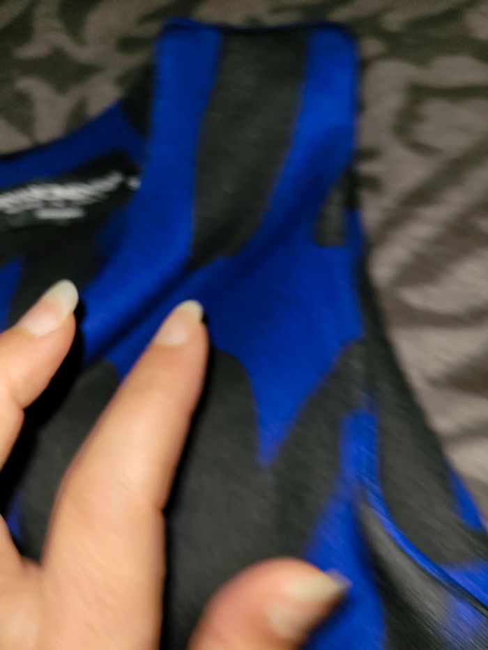 Très belle robe noir et bleu, rinascimento - photo numéro 6