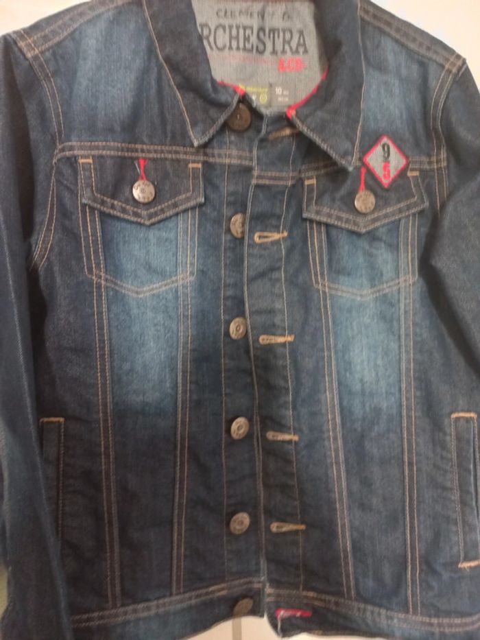 Blouson en jean 10 ans orchestra - photo numéro 5