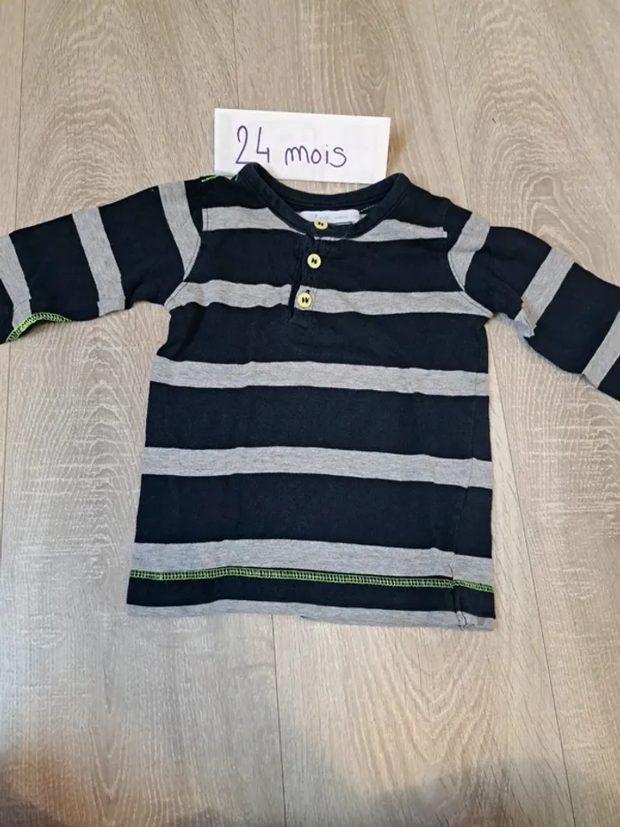 T-shirt manches longues 24 mois