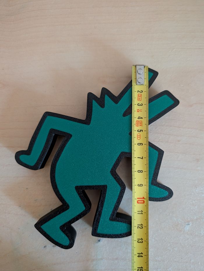 Bibelot mini enseigne statuette Keith Haring crocodile - photo numéro 4