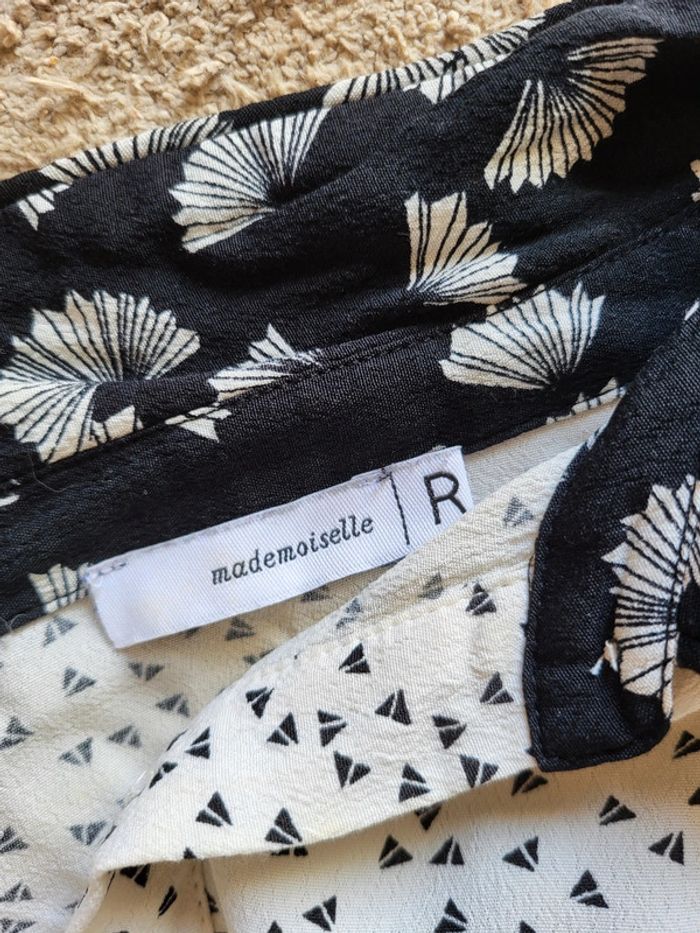 Chemise à motifs éventails noir et blanc - Mademoiselle R de La Redoute - photo numéro 9
