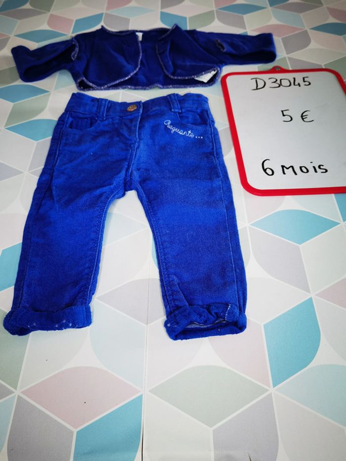 D3045 - ensemble fille 6 mois