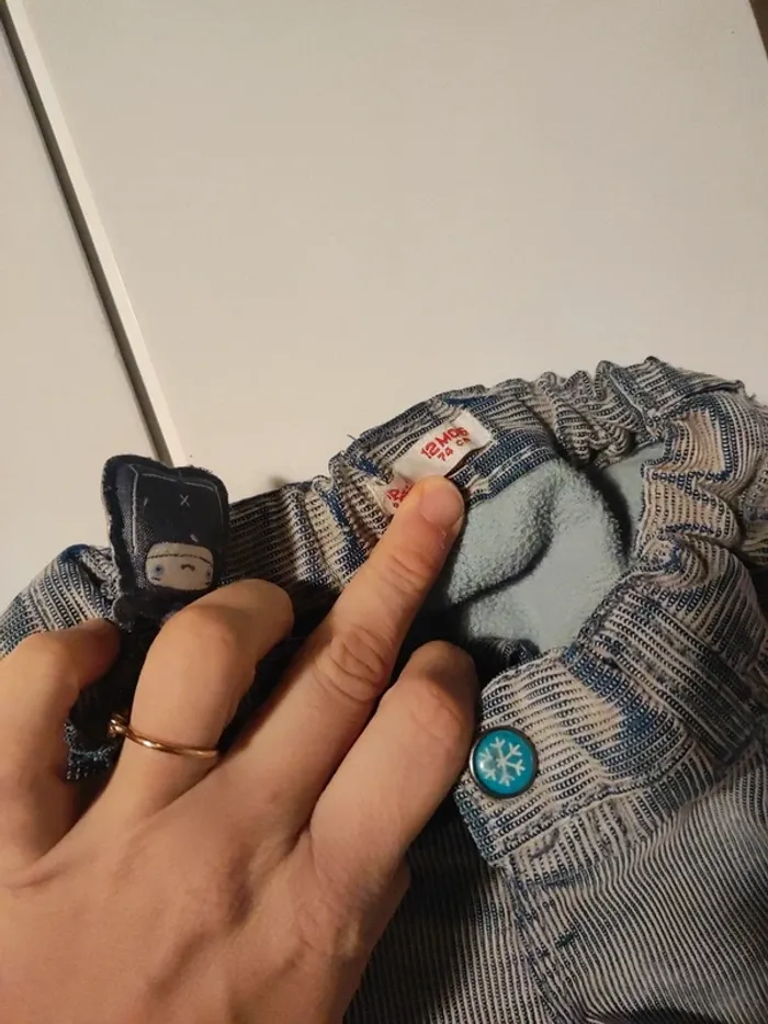 Lot pantalon jean jogging 12 mois - photo numéro 4