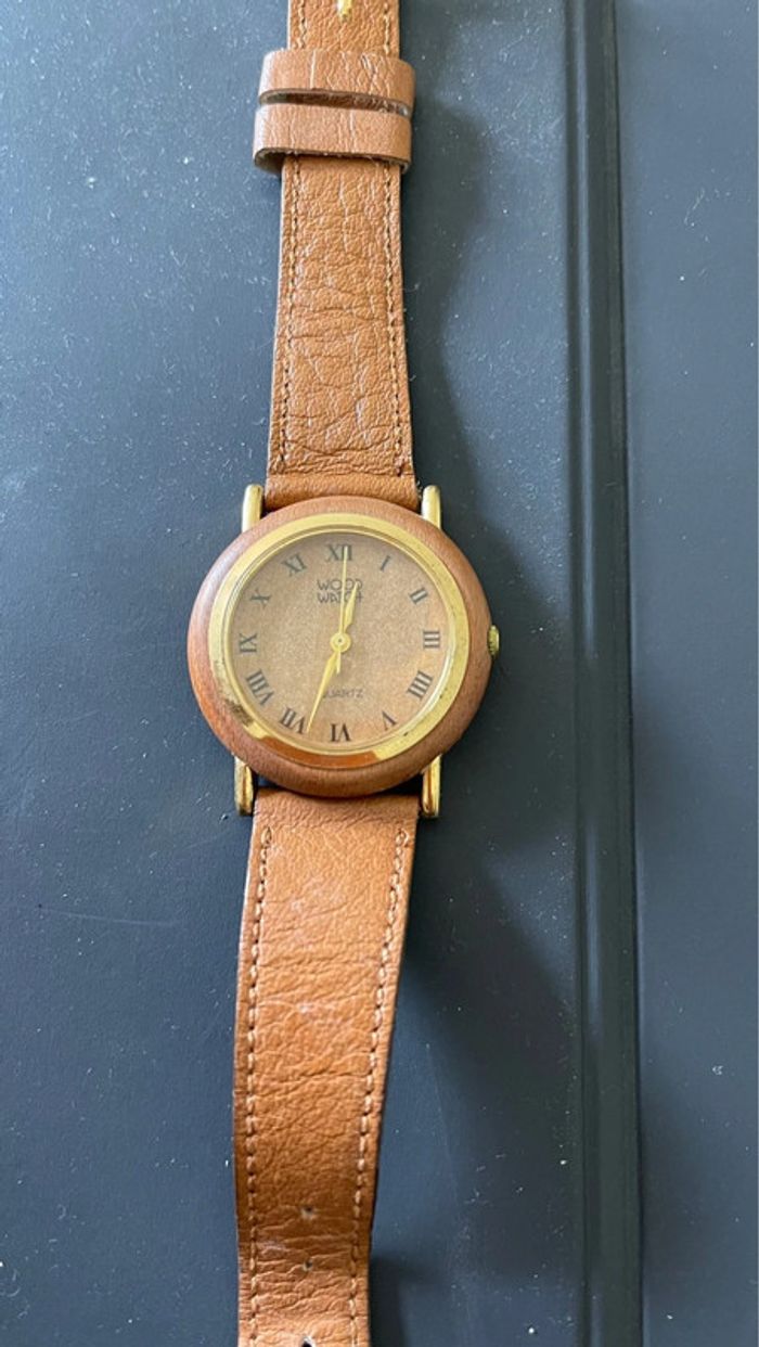 Montre Wood Watch 3,5cm diamètre - photo numéro 2