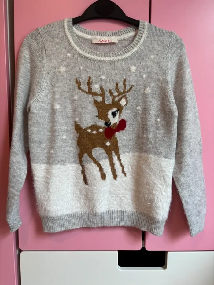 Pull d’hiver Camaïeu 7 ans - porté 1 fois - photo numéro 2