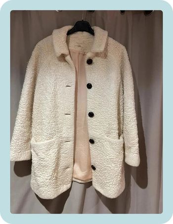 Manteau en laine effet mouton Sezane