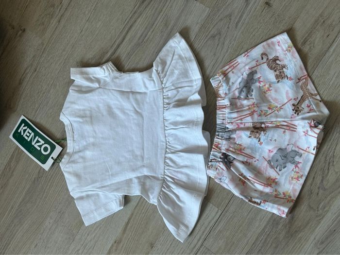 Ensemble bébé fille t-shirt et short 3 mois Kenzo - photo numéro 4