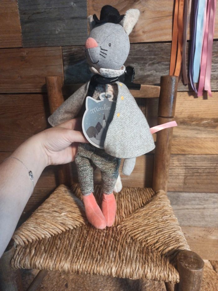 Peluche chat galant moulin roty neuf - photo numéro 5