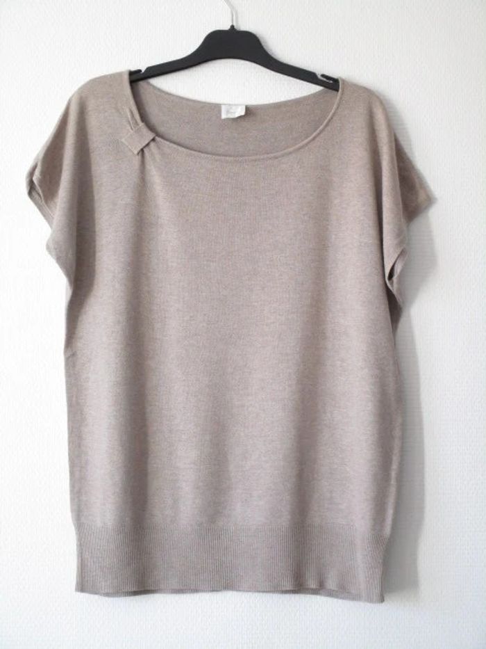 Pull beige mc Camaïeu 40 TBE - photo numéro 6