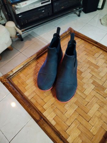 Boots Équitation Noire et Rose Decathlon