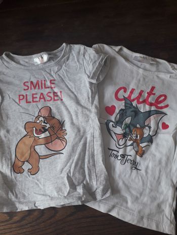 Lot 2 t-shirt Tom & Jerry