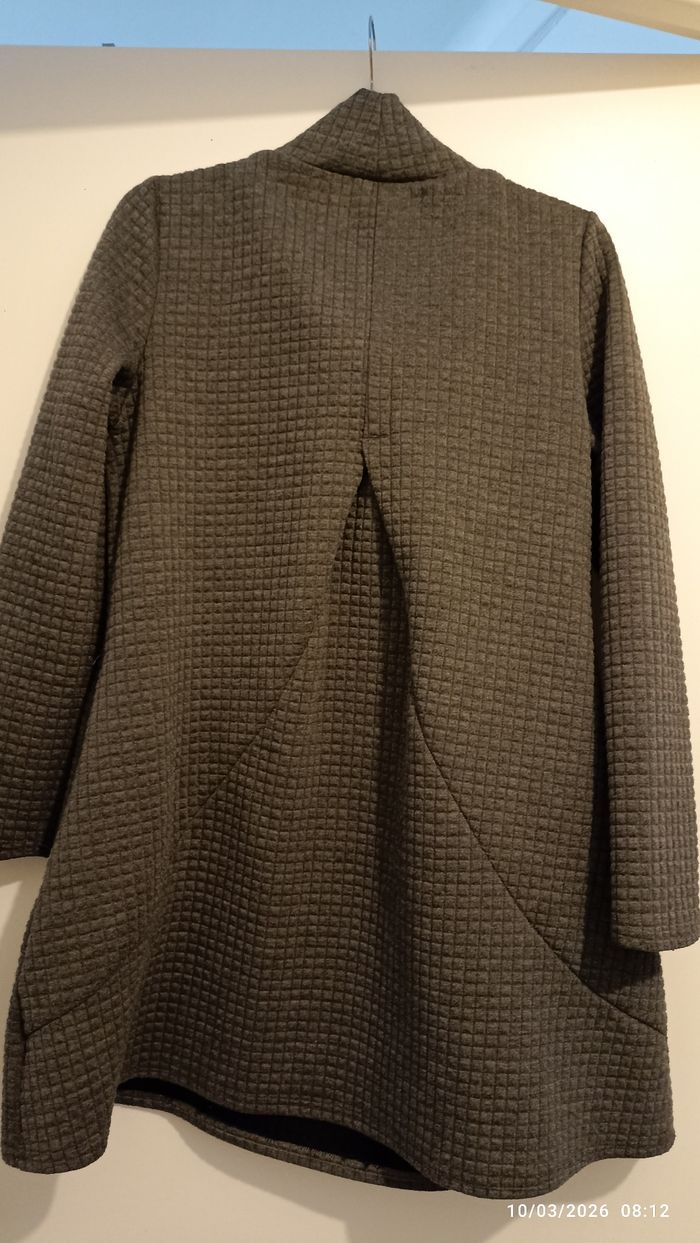 Veste poncho grise femme M - photo numéro 2