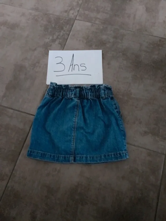Jupe jeans 3 ans Kiabi - photo numéro 3