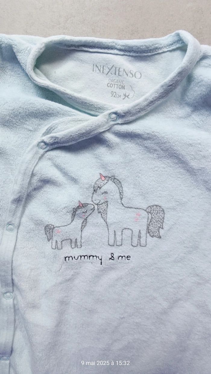 Pyjama velours léger fille - 24 mois - photo numéro 3