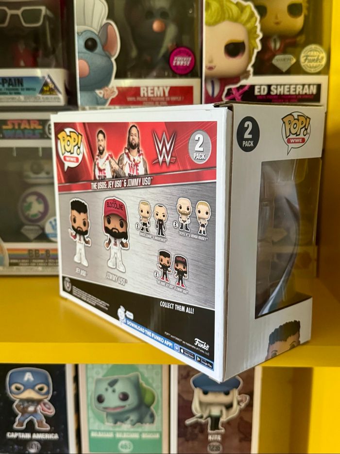 Funko Pop! WWE 2 Pack - WrestleMania 39 - The Usos : Jey Uso & Jimmy Uso - Funko Special Edition - photo numéro 4