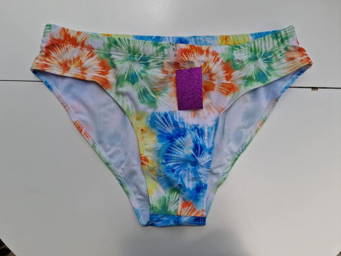 Slip De Bain Maillot De Bain Tie Dye Multicolore Taille XL - photo numéro 8