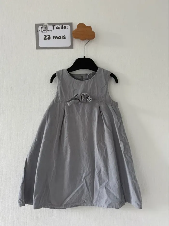 Robe grise - taille 23 mois 🌸