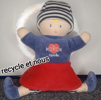 poupée peluche hochet  '' corolle ''