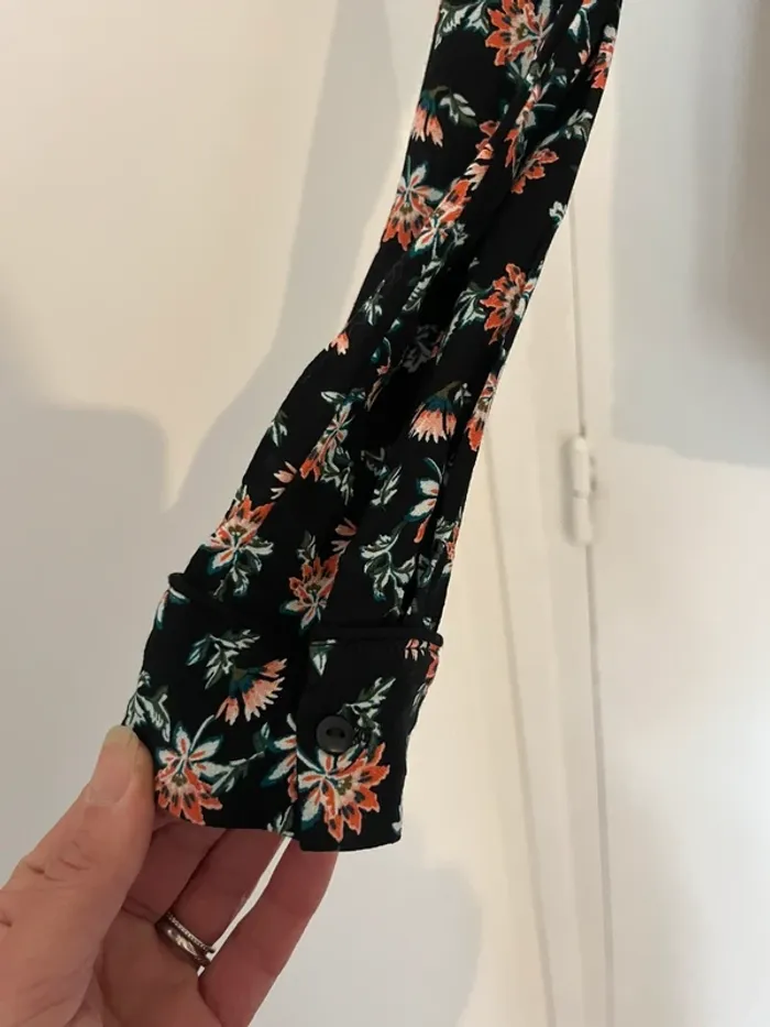 Chemisier fleurie Promod - taille XS - photo numéro 3