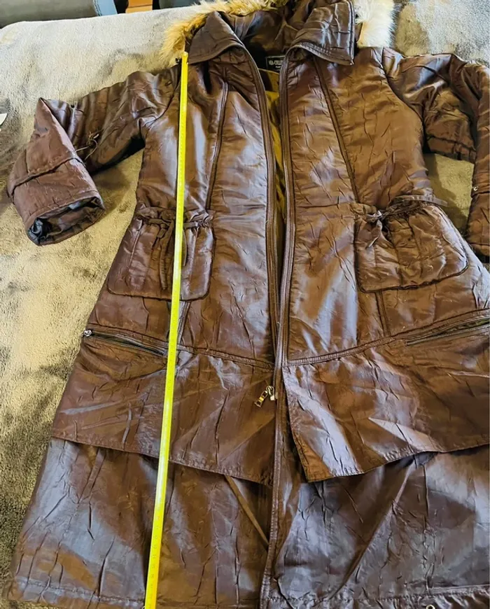 Manteau parka Mia-Collection Paris avec capuche - photo numéro 6