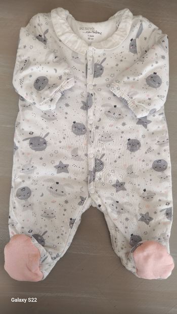 Pyjama matelassé DU PAREIL AU MÊME 1M/53CM