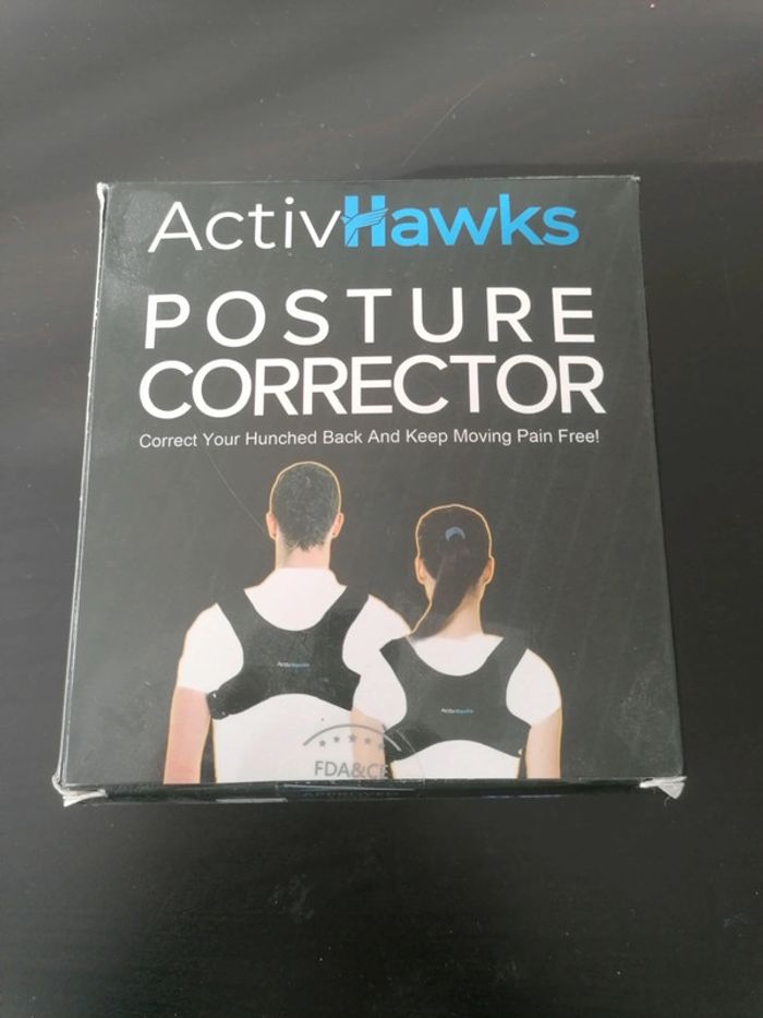 Correcteur de posture support dorsal femme homme neuf